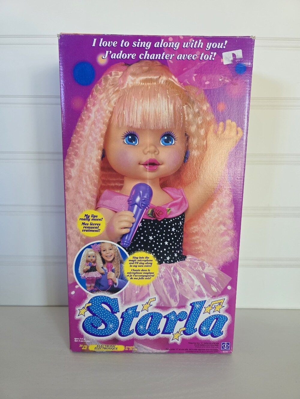 Vintage Hasbro Starla Electronic Singing Doll Microphone Boxed 1992 Retro